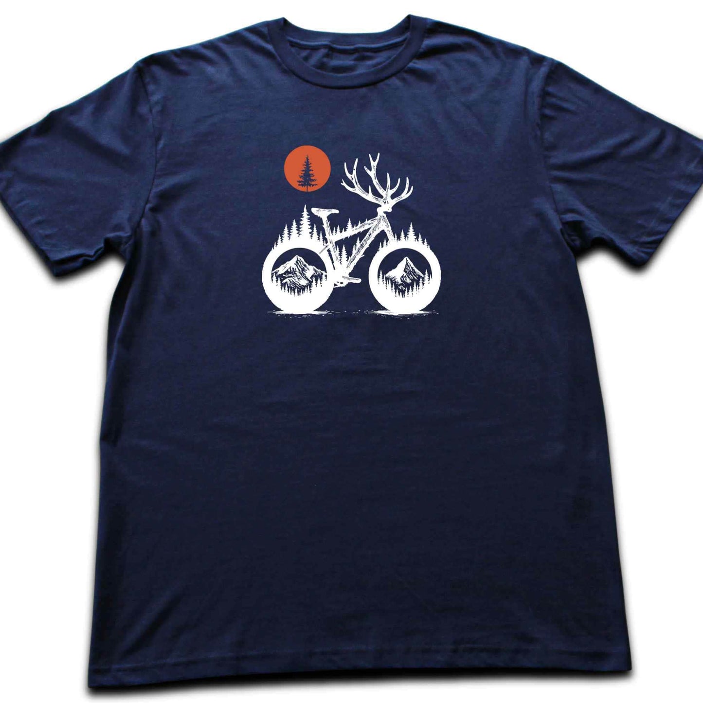 Deer Bike Landscape T-shirt
