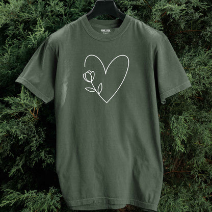 Heart Flower T-shirt