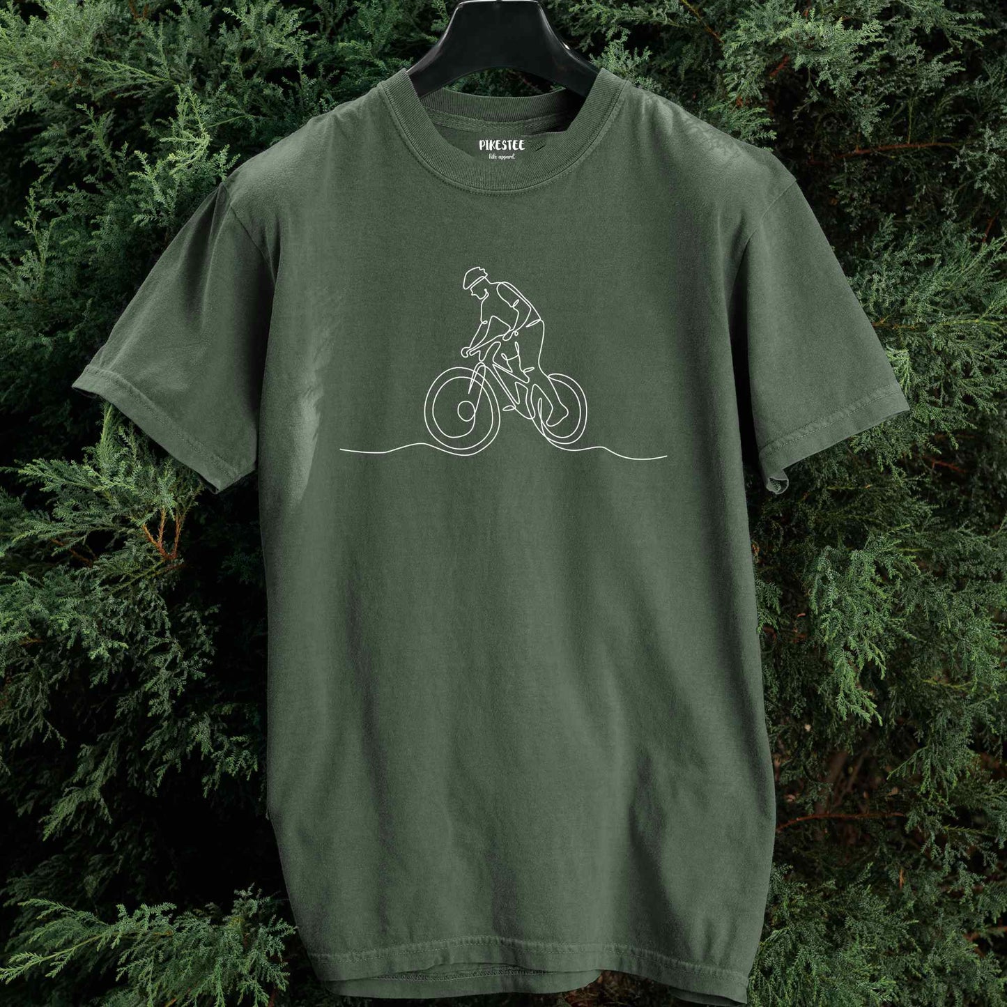 Mountain Bike Line art T-shirt