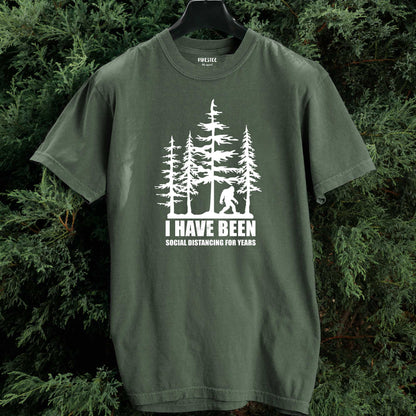 Social Distancing BigFoot T-shirt