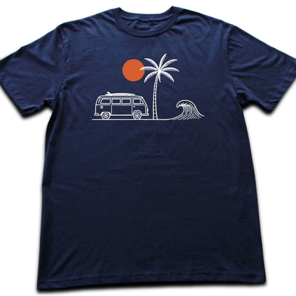 Surf Van And Wave T-shirt