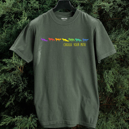 Choose Your Path Foxes T-shirt