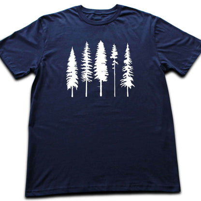 Line Of Pine Trees T-shirt