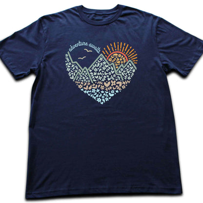 Floral Heart Adventure T-shirt