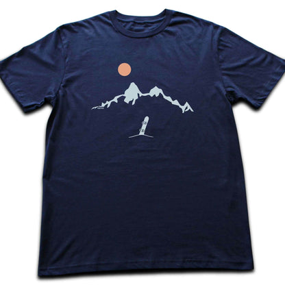 Snowboard Mountain Landscape T-shirt