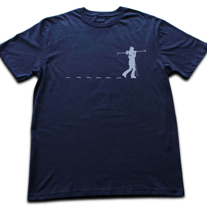 Skier Girl Path T-shirt