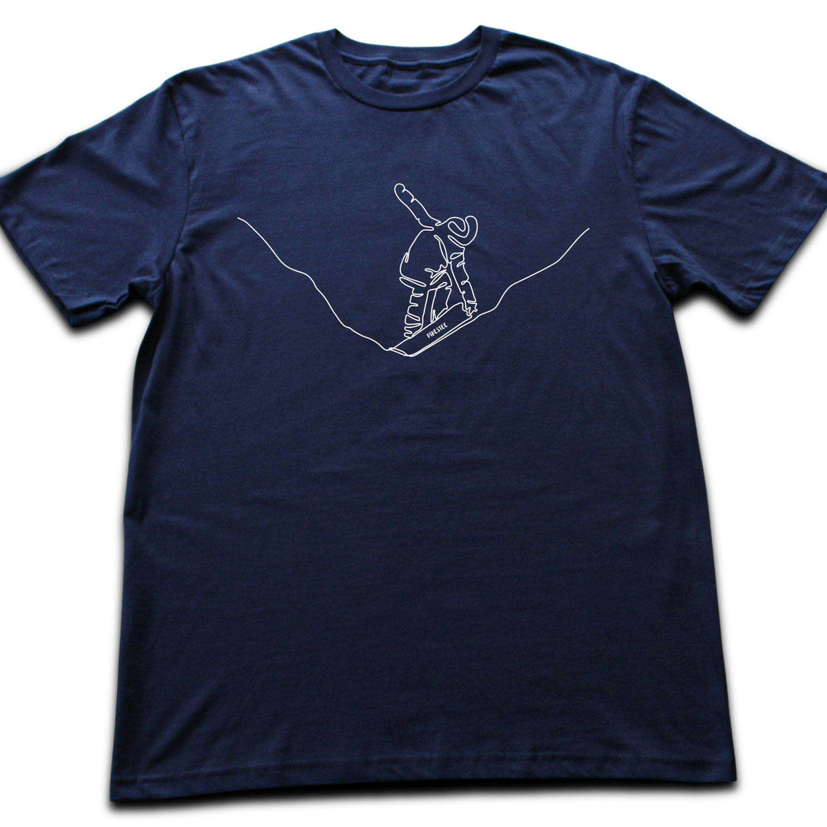 Snowboard Grab Line Art T-shirt