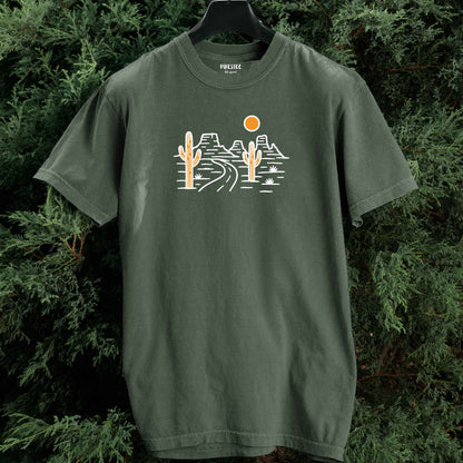 Canyon and Road Landscape T-shirt