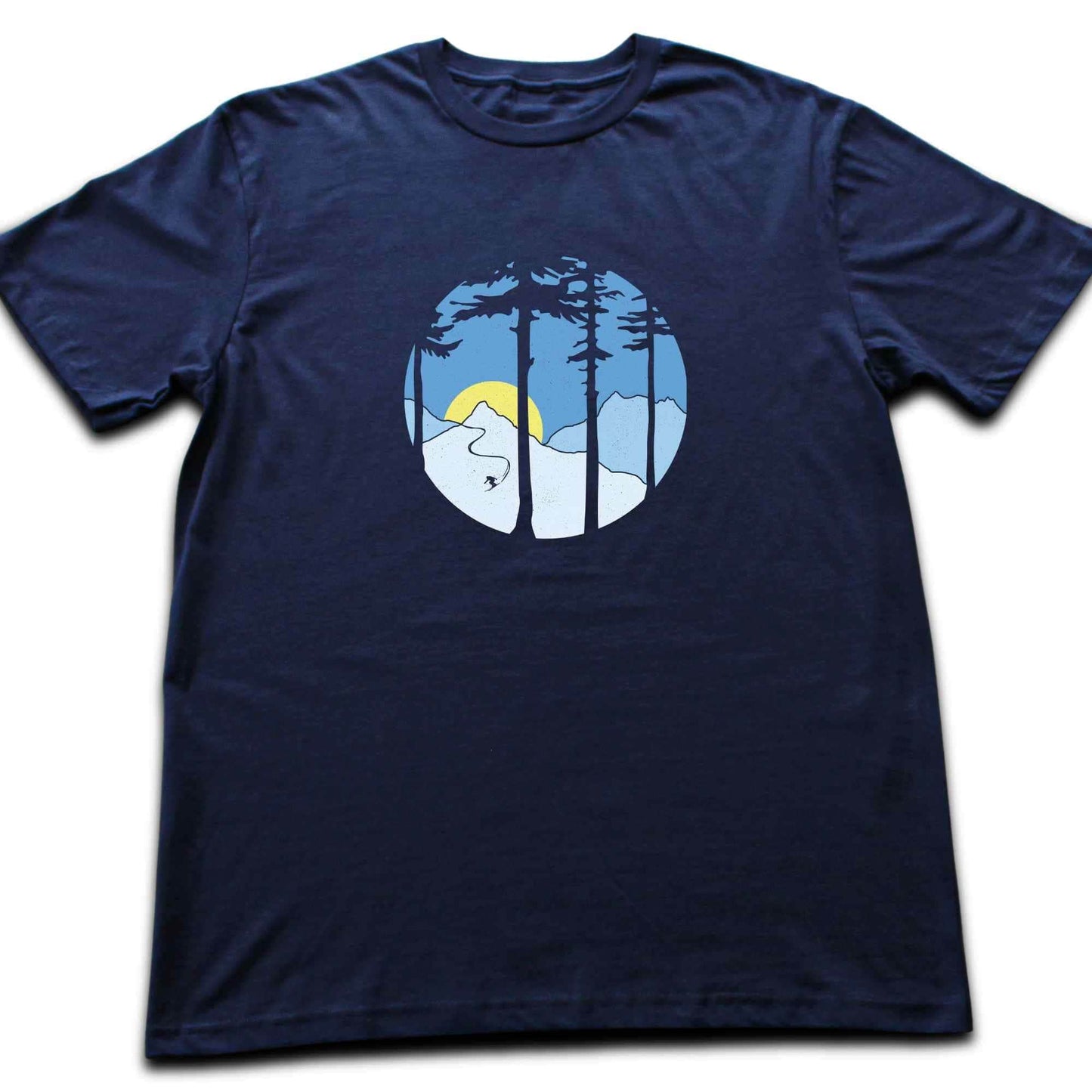 Skier In Mountains T-shirt