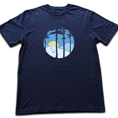 Skier In Mountains T-shirt