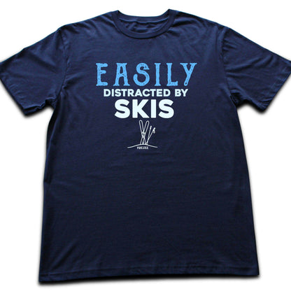 Easily Distracted By Skis T-shirt