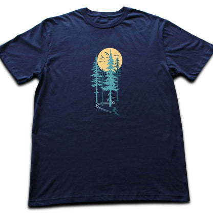 Ski Girl Freeride Forest T-shirt