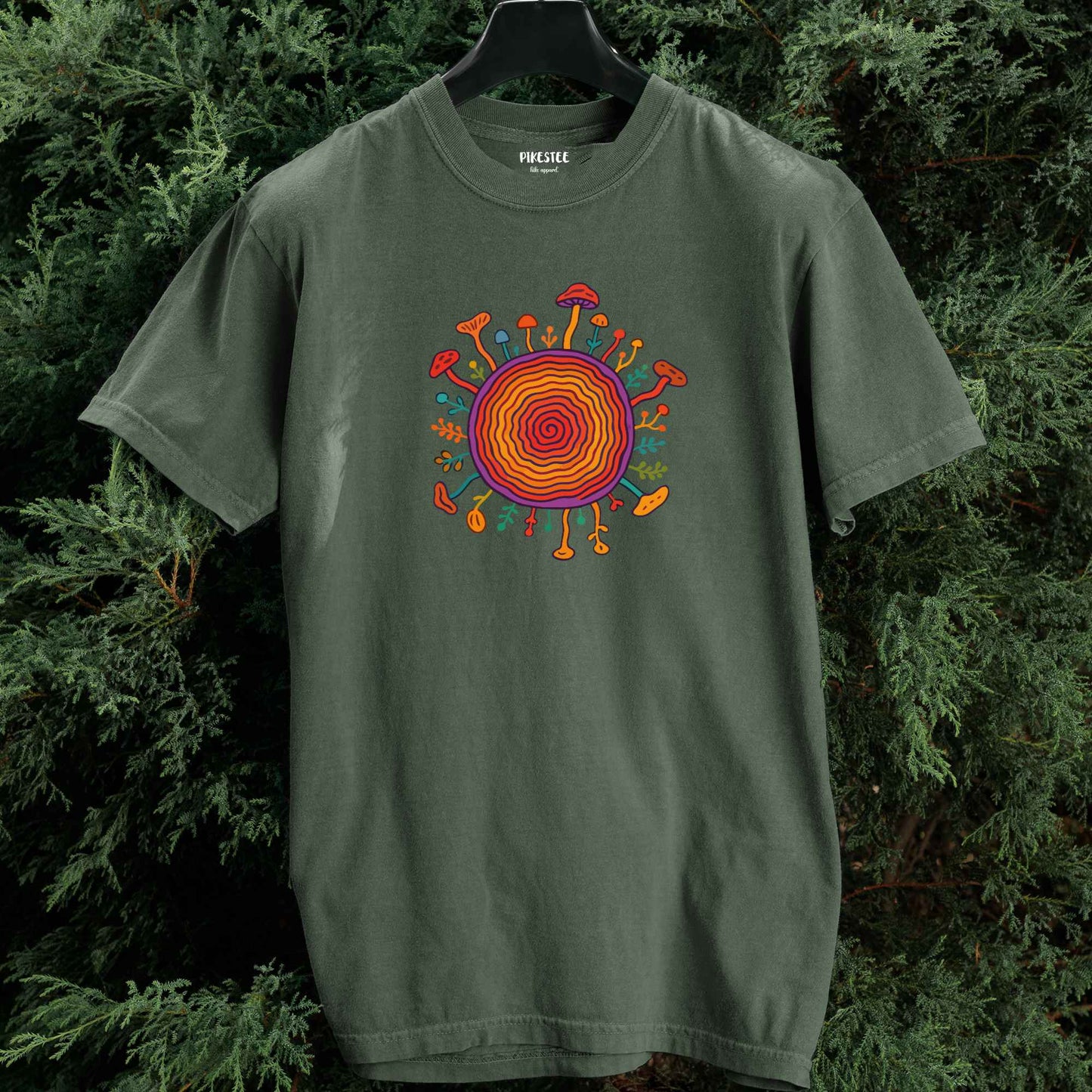 ColorFull Trunk and Mushrooms T-shirt