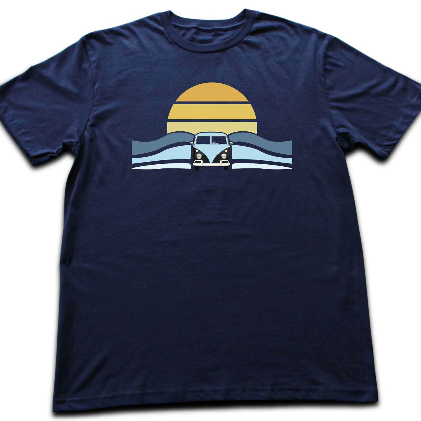 Van, Sun and Waves T-shirt
