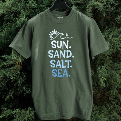 Sun, Sand, Salt, Sea T-shirt