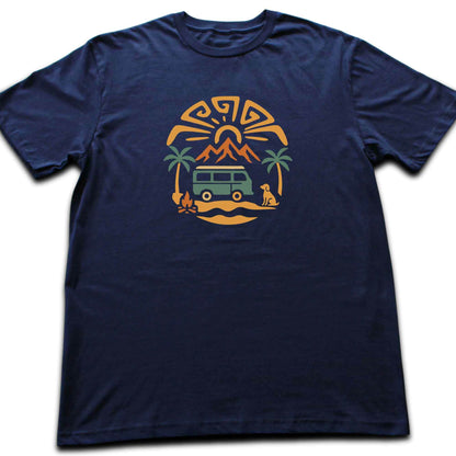 Beach Van And Dog T-shirt