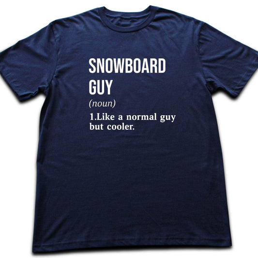 Snowboard Guy Definition T-shirt