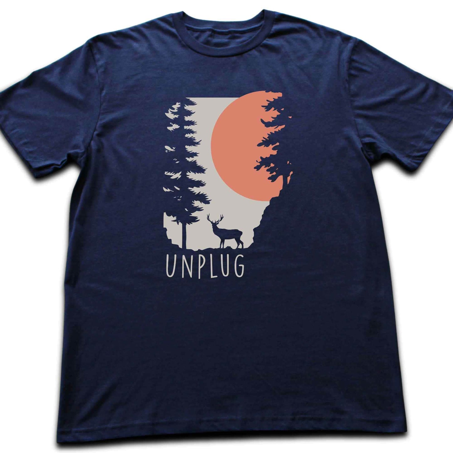 Unplug Deer Landscape T-shirt