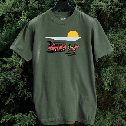 Surf And Van Landscape T-shirt
