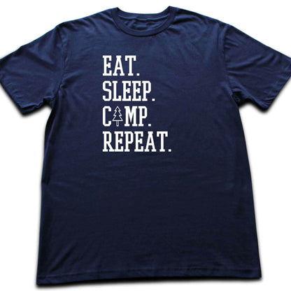 Eat. Sleep. Camp. Repeat T-shirt