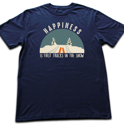 Happiness Is Snow Tracks T-shirt