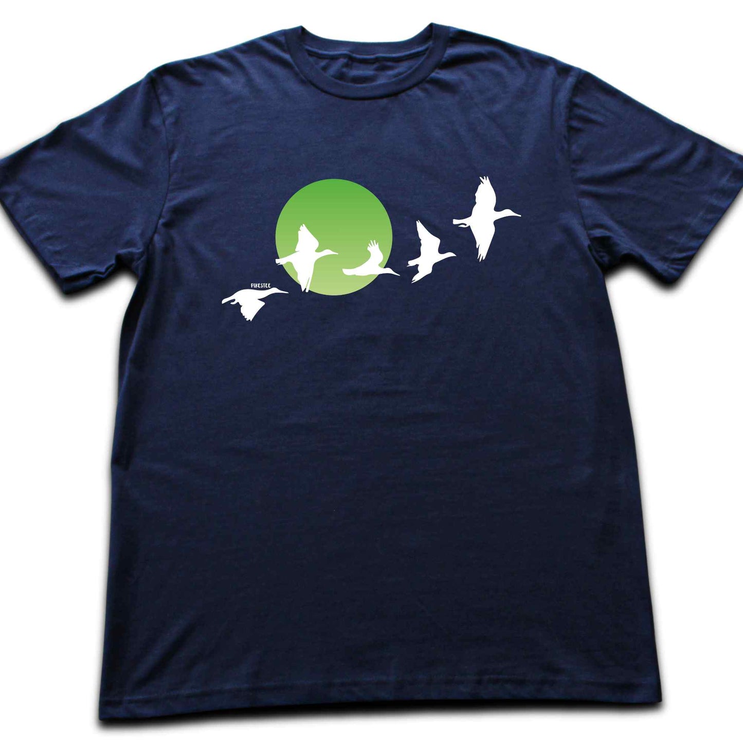 Migratory Birds Green Sun T-shirt
