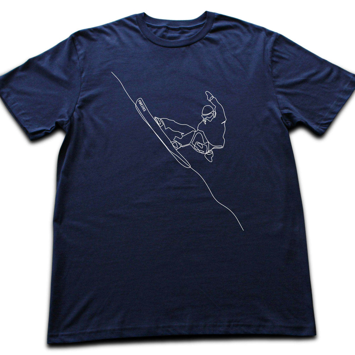 Snowboard Turn Line Art T-shirt