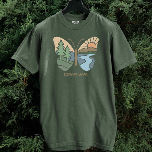 Explore More Butterfly Landscape T-shirt