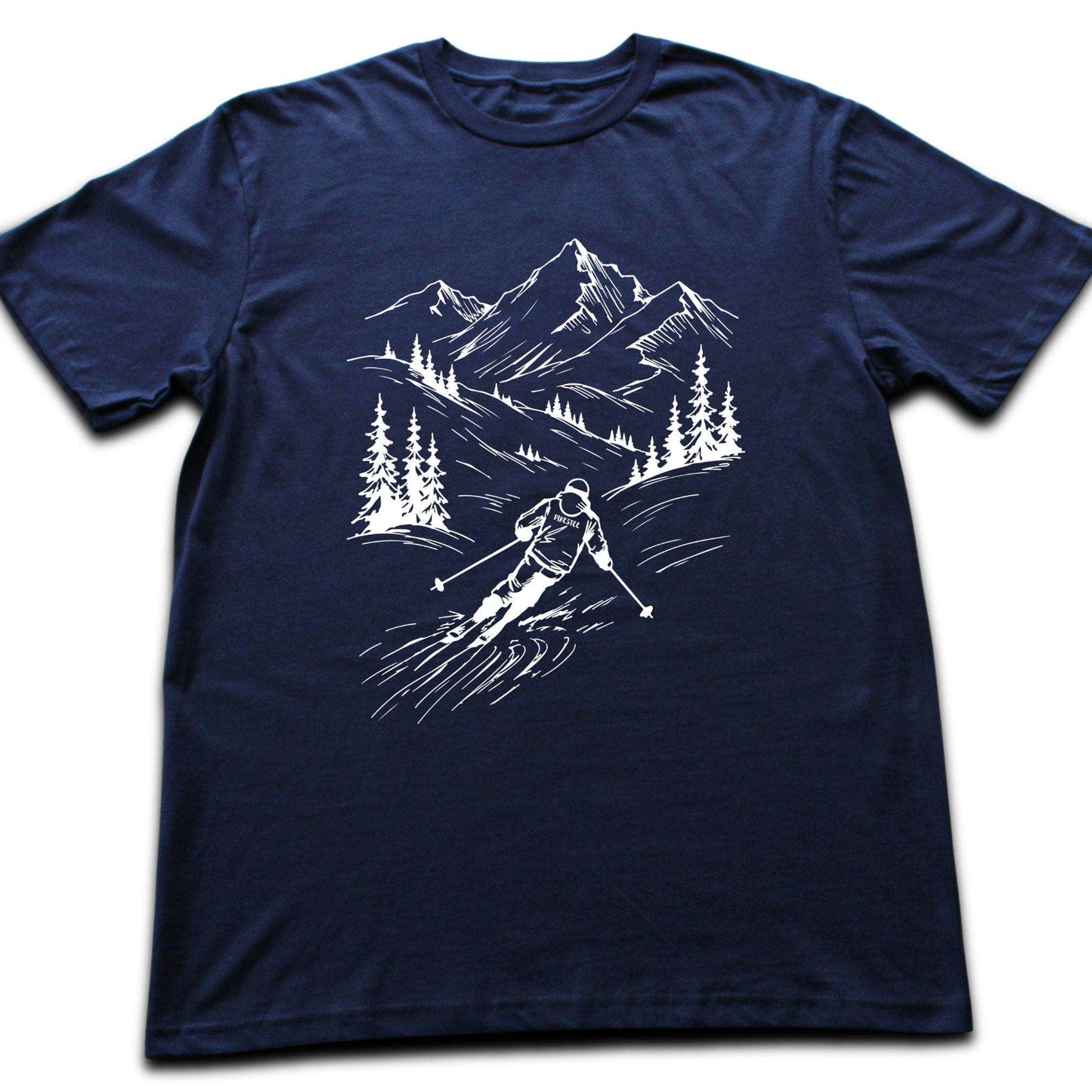 Handdrawn Skier T-shirt