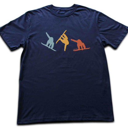 3 Snowboarder Colors T-shirt