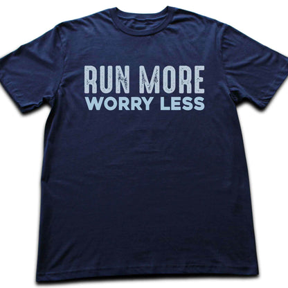 Run More Worry Less Typo T-shirt