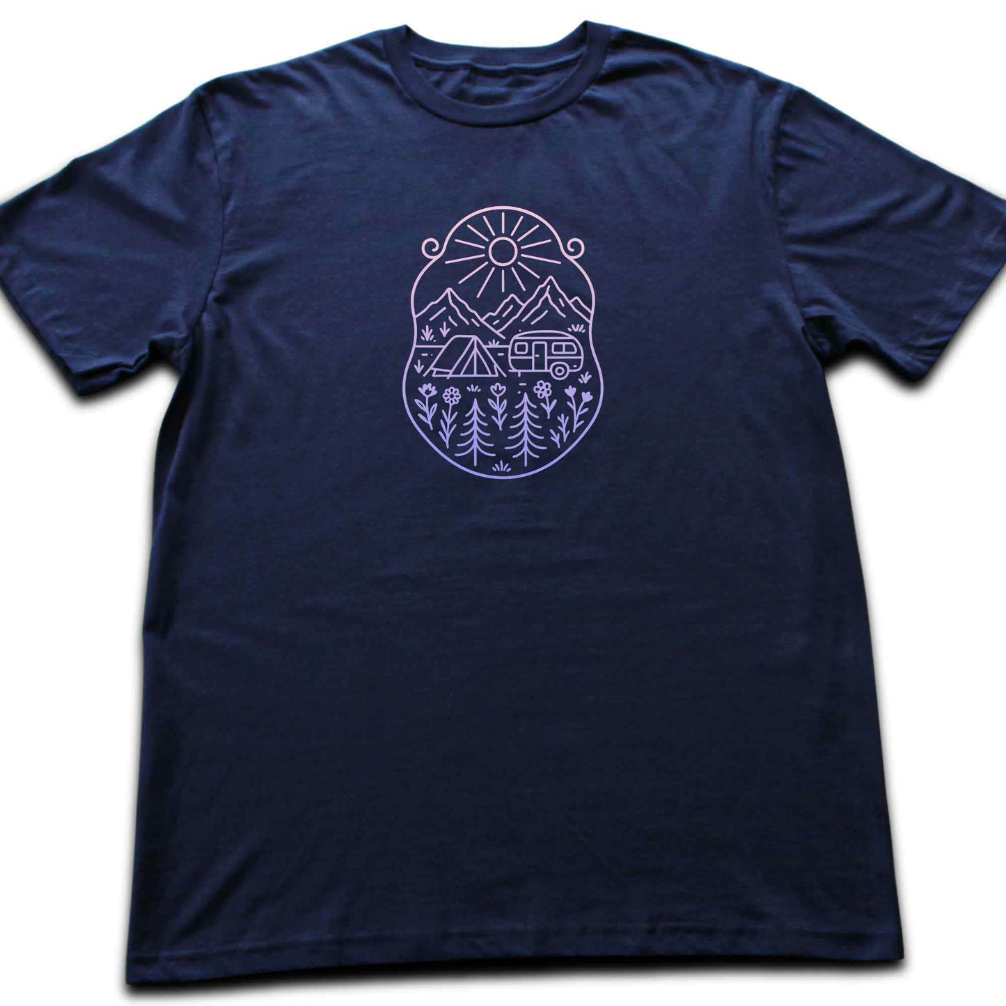 Caravan Window Landscape T-shirt