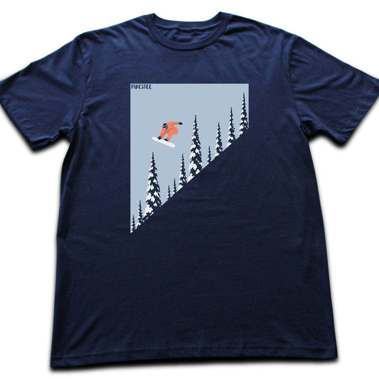 Snowboard Over Trees T-shirt
