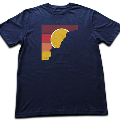 Squared Mountain Sunset T-shirt