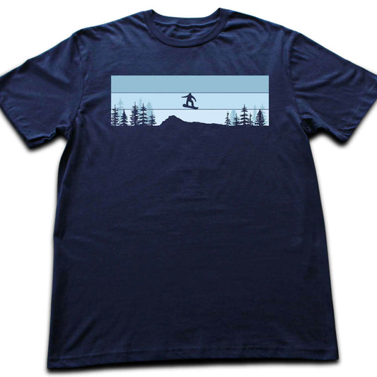 SnowBoard Mountain landscape T-shirt