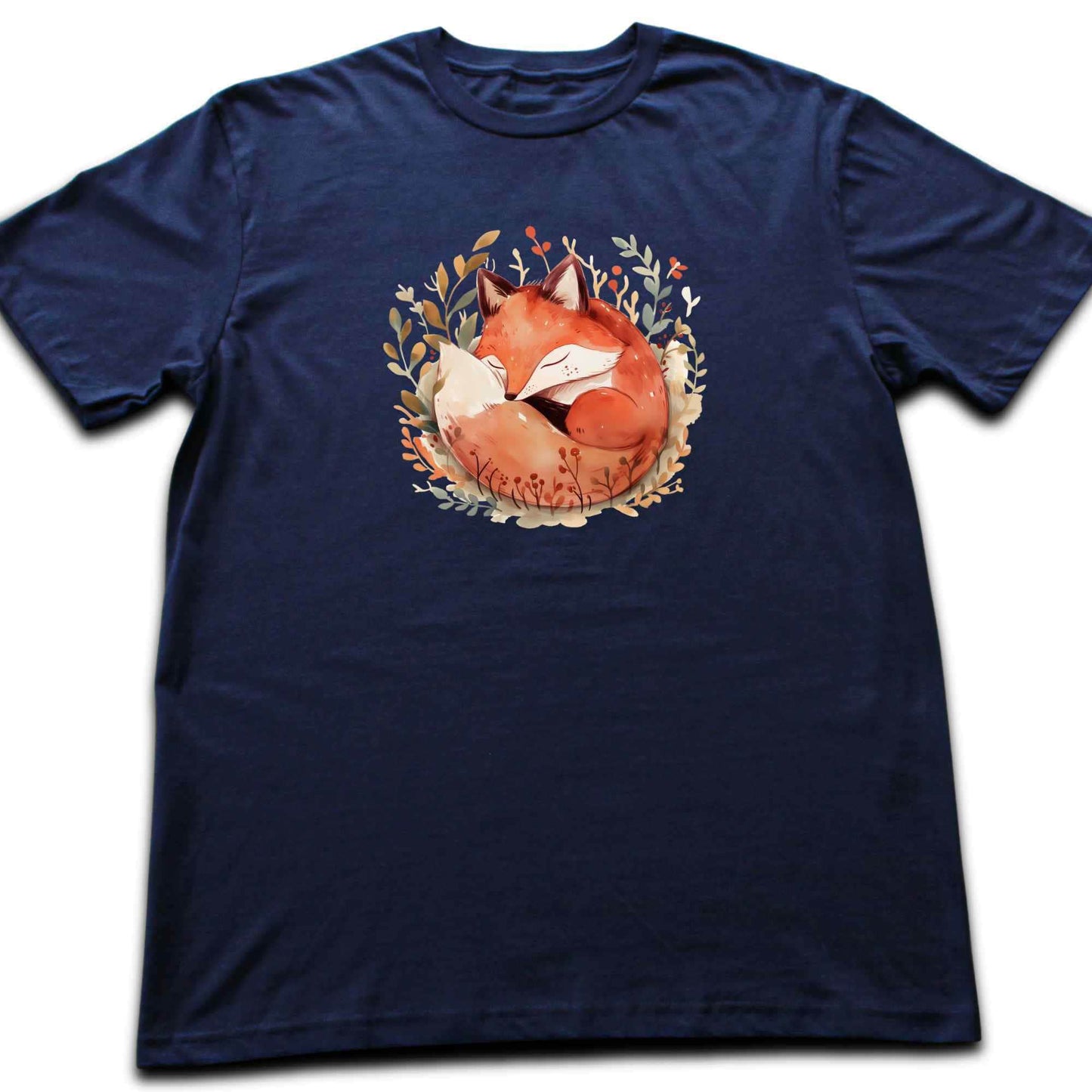 Sleeping Cute Fox Silhouette T-shirt