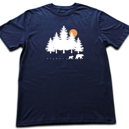 Forest, Bear Family Path T-shirt