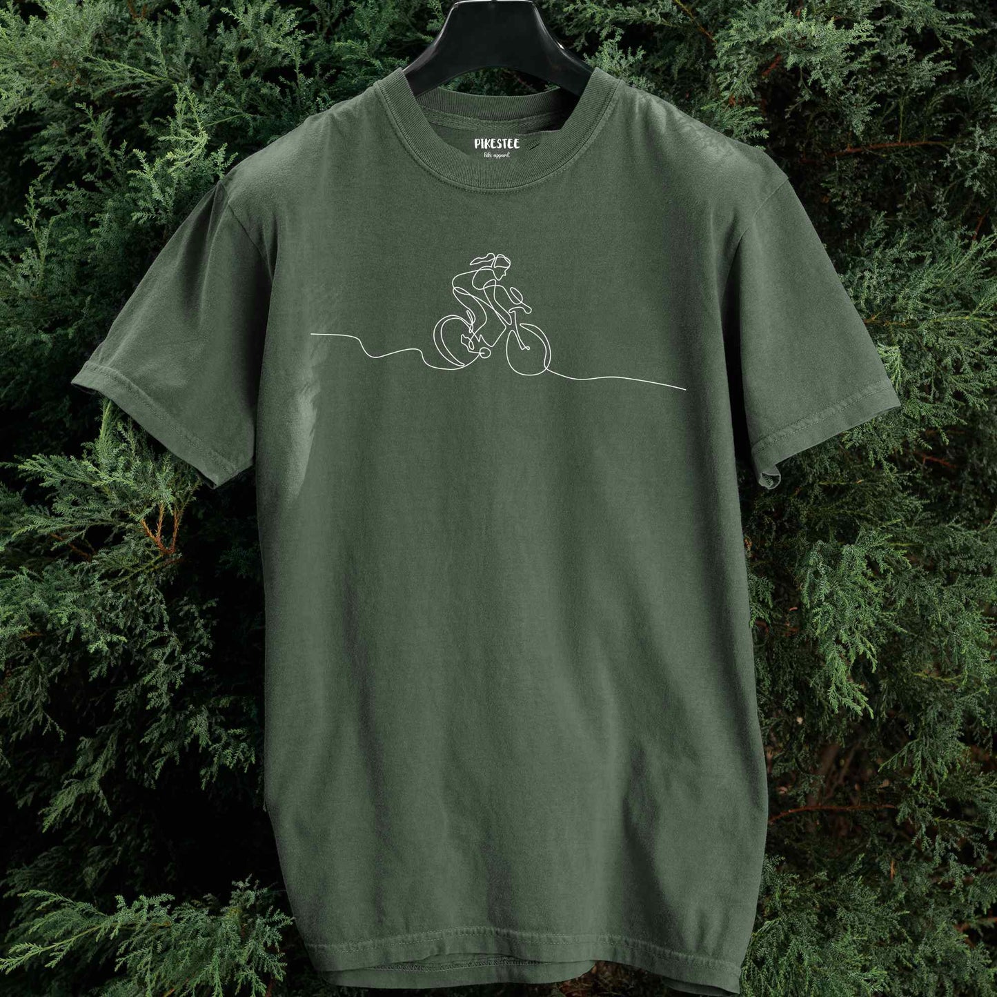 Mountain Bike Line Art (woman) T-shirt