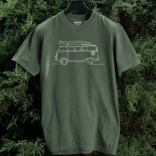 Surf Van Line Art T-shirt