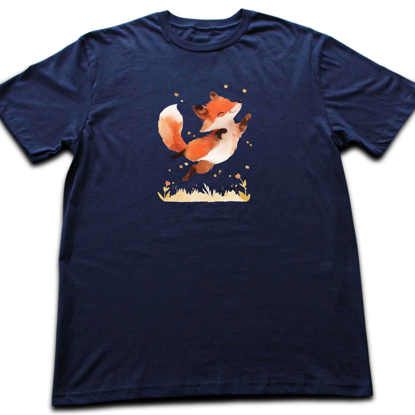 Jumping Cute Fox T-shirt