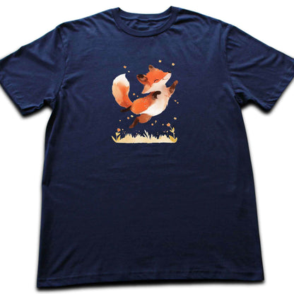 Jumping Cute Fox T-shirt