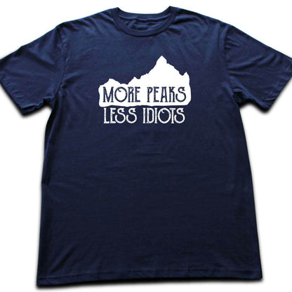 More Peaks, Less Idiots T-shirt