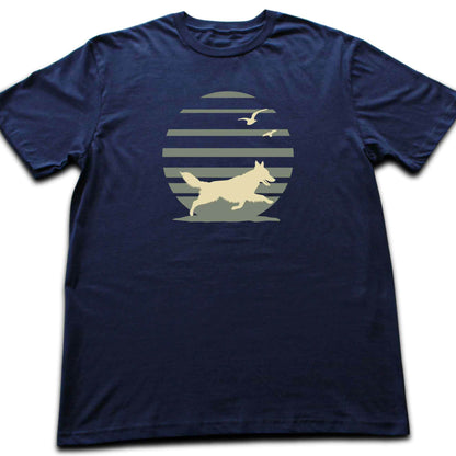 Sheperd At The Beach T-shirt