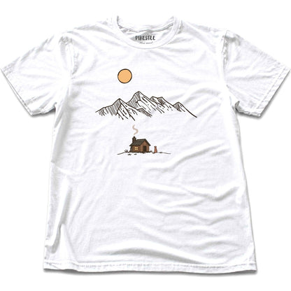 Cabinand Dog Landscape T-shirt - White