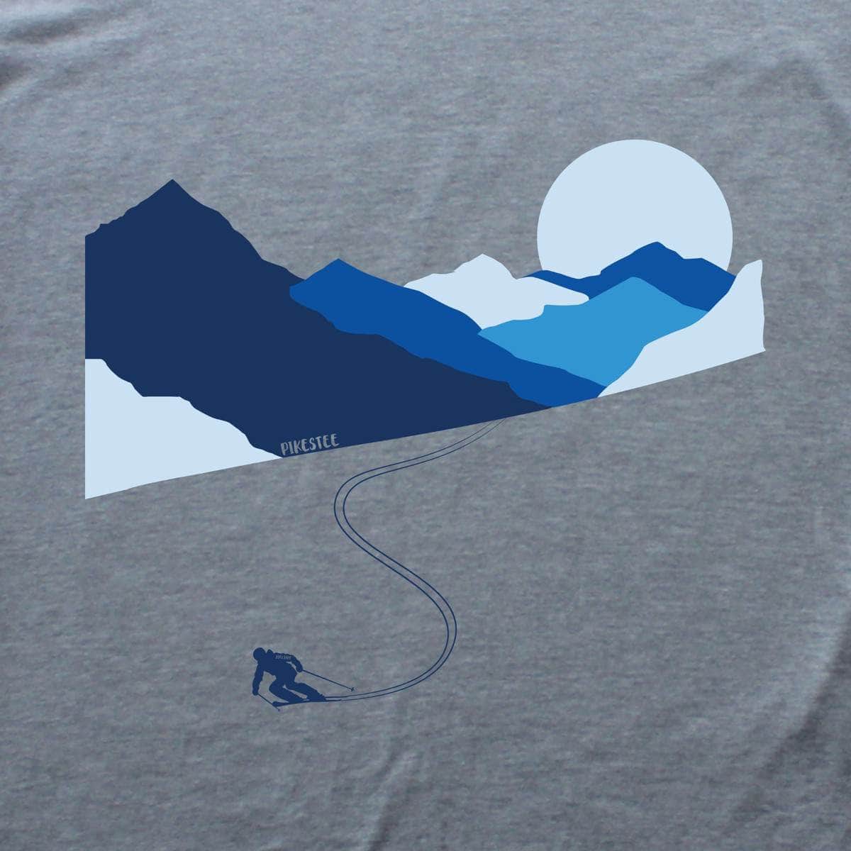 Mountain Horizon Ski T-shirt - Sport Grey