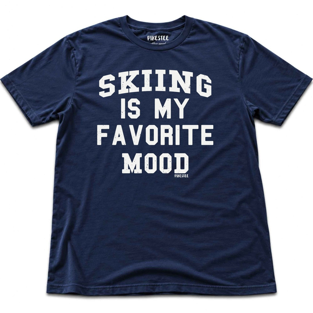 Skiing Is My Favorite Mood T-shirt - Navy