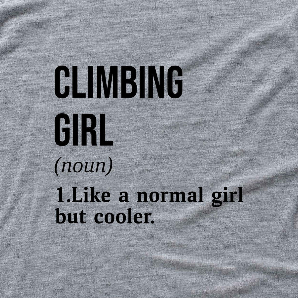 Climbing Girl T-shirt - Sport Grey - hero