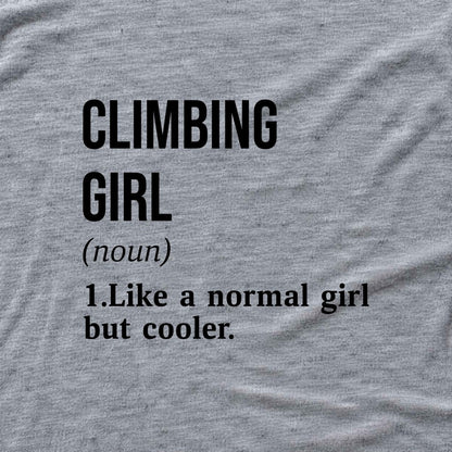 Climbing Girl T-shirt - Sport Grey - hero