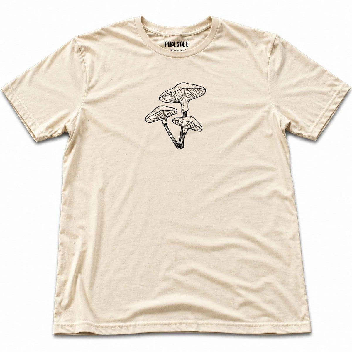 Mushrooms Hand drawn T-shirt - Natural