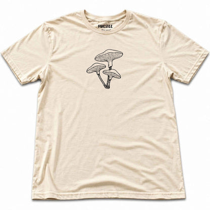 Mushrooms Hand drawn T-shirt - Natural